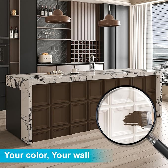 Art3d 33-Pack Accent 3D Textured Wall Panels, 11.8 x 11.8 in, White | Wipe Clean, PVC, Water Repellent, Impact Proof, Scratch Resist, Great for Living Room, Bedroom, Gaming Room, Office - Image 6