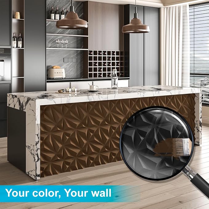 Art3d 33-Pack Accent 3D Textured Wall Panels, 11.8 x 11.8 in, Black | PVC, Decorative, Stain Proof, Wipeable, Trimmable, Ideal for Living Room, Bedroom, Office and TV Background Walls - Image 7