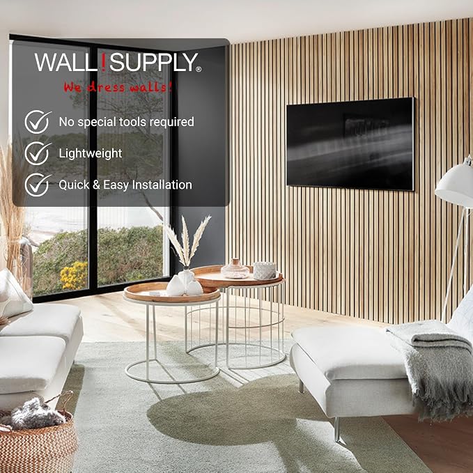 Wall!Supply Ultralight Linari Natural EPS Foam Faux Wood 3D Wall Panels - Home Decor Wallpaper Alterantive for Living Room, Bedroom, and Office - Easy Installation DIY Room Decor - 4 Pack 24.96 Sq Ft | Lightweight EPS Foam, Wallpaper Alternative, Easy ... - Image 2
