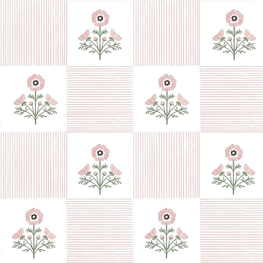 Guvana Pink Floral Peel and Stick Wallpaper Boho Contact Paper Vintage Floral Self-Adhesive Removable Waterproof Wallpaper Renter Friendly 394"×17.3" for Bedroom Livingroom Hallway Cabinets Drawer by Guvana