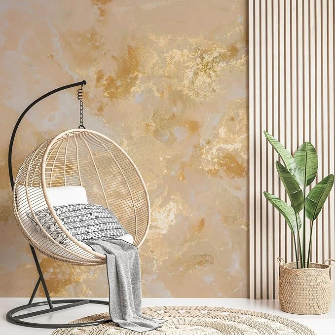 PYFFYP-Gold Marble Peel and Stick Wallpaper murals Abstract Art Sticker - Image 2