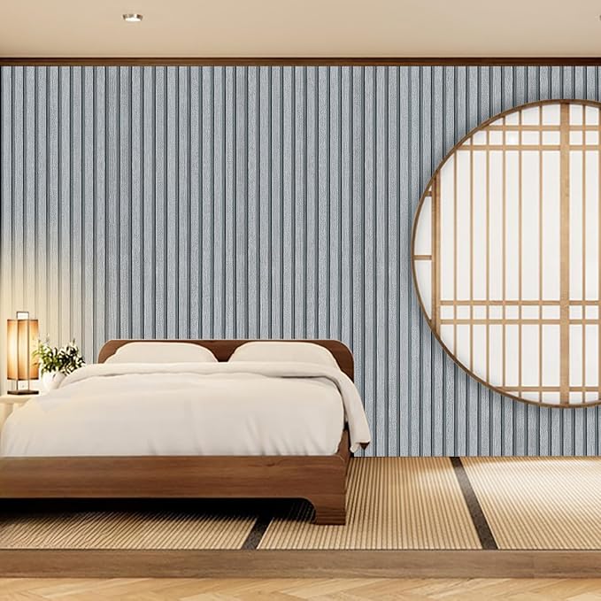 Gray Wood Slat Wallpaper - Peel & Stick Self-Adhesive (35.4" x 120"), Wood Effect Contact Paper for Walls, Removable DIY Wall Covering for Bedroom, Living Room & Feature Walls - Image 5