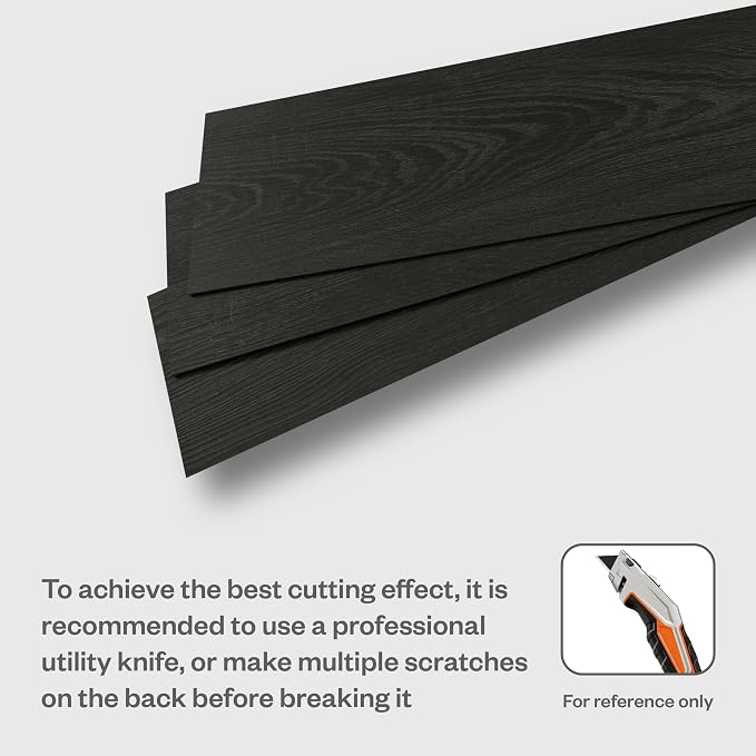 Peel and Stick Wall Panels, Easy Self Adhesive Vinyl Tiles Wall Planks, Farmhouse Wood Grain Shiplap for Kitchen Bedroom Interior WallDecor (12 pcs/18.1 Sq Ft/Box) (Black Walnut) - Image 6