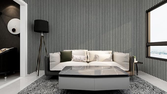myforHD Wallpaper Peel and Stick Wood Grating Stripe Self-Adhesive Wallpaper Faux Wood Contact Paper Wood Slats Self Adhesive Wall Paper PVC Vinyl Film Removable Waterproof (Wood D, 17.3" x 393") - Image 4