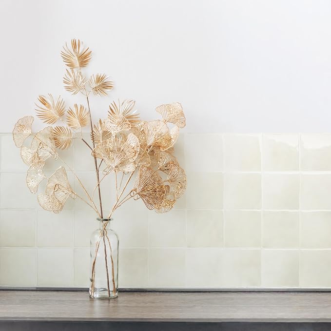 Smart Tiles Peel and stick backsplash, Zellige Chalk White, 9"x9" - Image 7