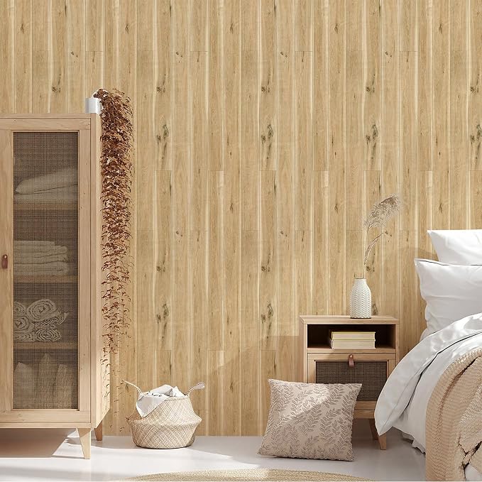 Yun-aeon Realistic Wood Peel and Stick Wallpaper 17.7"x1200" Contact Paper Wood Grain Self-Adhesive Film Waterproof & Removable Wallpaper Decorative Vinyl for Kitchen Countertops Cabinets - Image 3