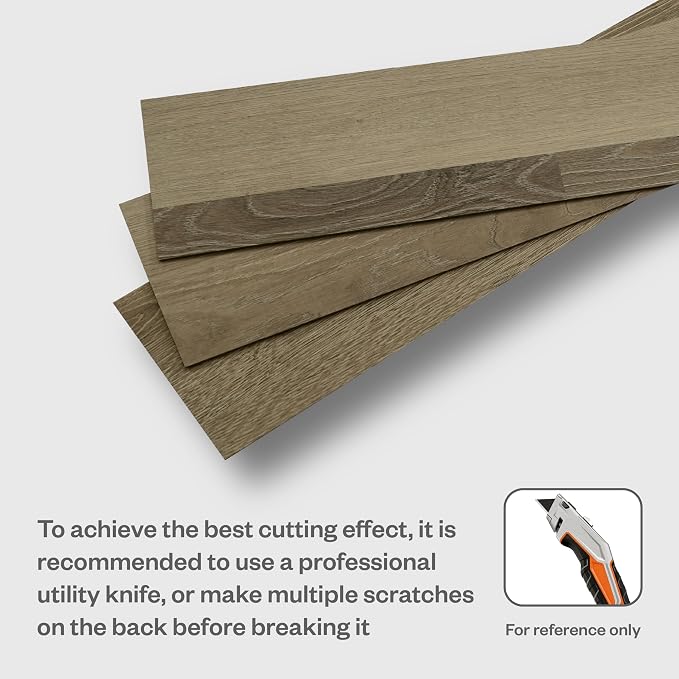 Peel and Stick Wall Panels, Easy Self Adhesive Vinyl Tiles Wall Planks, Farmhouse Wood Grain Shiplap for Kitchen Bedroom Interior WallDecor (12 pcs/18.1 Sq Ft/Box) (Natural Oak) - Image 6