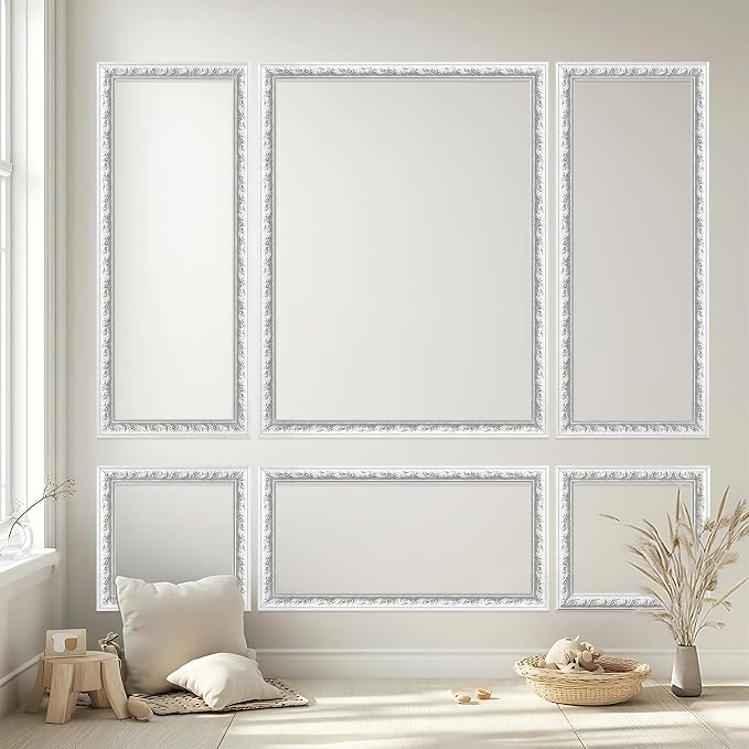 Peel and Stick Wall Molding Kit, Premade Accent Wainscoting Panels,24x60in | 3 Set,Pattern,Self Adhesive,Paintable,PVC,Pre-Cut - Image 5