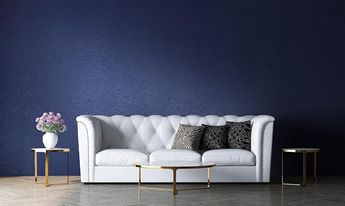 Safiyya 393"x 17.3" Wallpaper Silk Dark Blue Peel and Stick Wallpaper Dark Blue Contact Paper Self Adhesive Removable Solid Color Wall Paper for Bedroom Walls Vinyl Rolls - Image 7