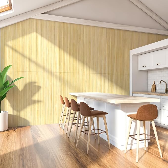 Art3d 48 x 96 in Pole Wrap Natural Bamboo Wall Panel, 1-Pack, Raw | Renewable Raw Board, Waterproof, No Emission, Wear-Resistant, Freely Cuttable, Stylish Wall Decor for Bedroom and Office - Image 8