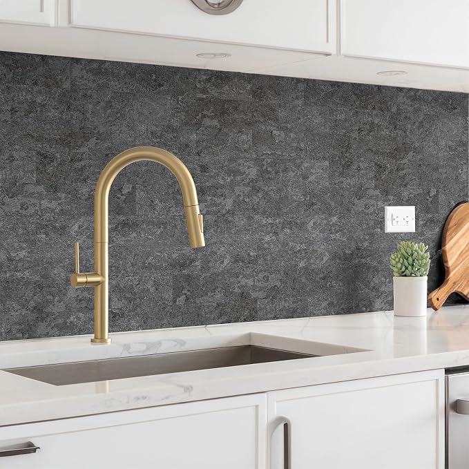 StyloVue 100 Pieces Peel and Stick Backsplash for Kitchen, 3" x 6" PVC Subway Tile 2026 Upgraded Gray Concrete Stone Backsplash Stick on Tile Elevate Kitchen Fireplace RV - Image 7