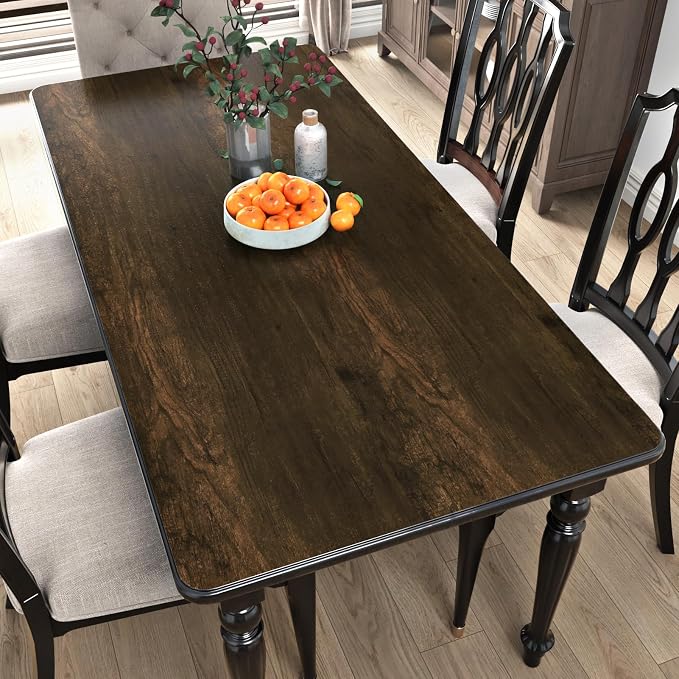 WESTICK Countertop Contact Paper Wood Peel and Stick Wallpaper for Office Desk Brown Wood Grain Contact Paper for Cabinets Self Adhesive Kitchen Countertop Peel and Stick Wooden Wallpaper 394" x 15.8" - Image 6