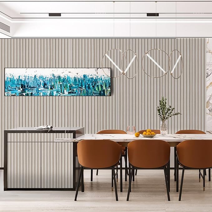 Peel and Stick Wallpaper - Wood Slat Design, 23.6" x 200" Self Adhesive Wall Panel, Removable Contact Paper for Walls, DIY Accent Wall Decor (Easy to Install) - Image 3