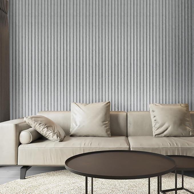 Art3d 96 x 6 Inch WPC Slat Wall Paneling for Interior Decor, 8-Pack, Slate | Fluted Design, Durable, Moisture Resistant, Cleanable, Easy to Install, Eco-Friendly, for Living Room, Bedroom or Office - Image 4