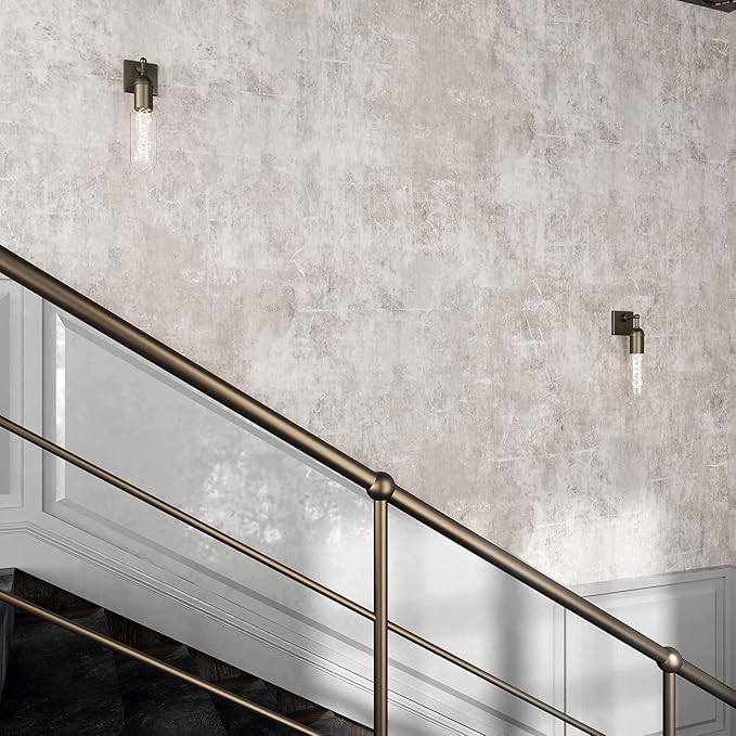 VEELIKE Neutral Concrete Wallpaper Peel and Stick Boho Aesthetic Wallpaper for Bedroom Bathroom 354''x32'' Wide Concrete Contact Paper for Countertops Waterproof Cement Vinyl for Accent Walls Kitchen - Image 3