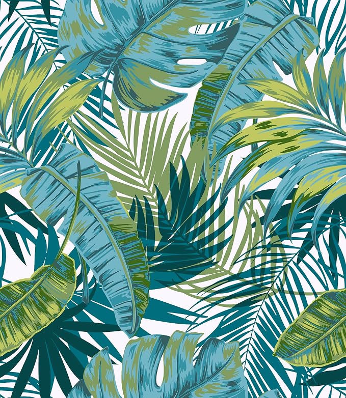 My Style Bangalow Tropical Palm Peel and Stick Wallpaper, Removable Wallpaper, 17.75 in x 9.8 ft by Unknown