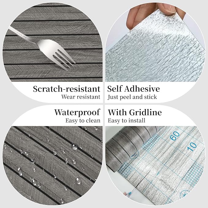 3D Wood Slat Panel for Walls Peel and Stick PVC Slat Wall Paneling | Peel and Stick Wood Panels Self Adhesive Flexible Wooden Slat Wallpaper for Bedroom Living Room Wall Decor Ceiling 23 x 110in - Image 9