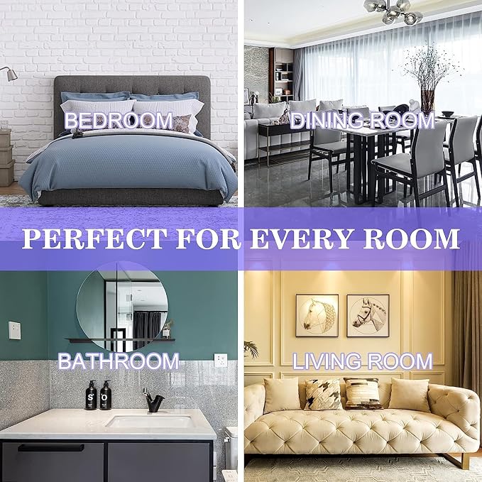12PCS 8''x6'' Self Adhesive Acrylic Mirror Tiles Non Glass Mirror Paper - Image 5