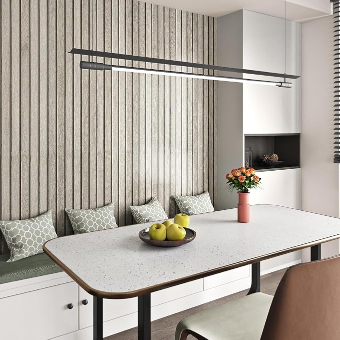 Livelynine Wood Slat Wallpaper Peel and Stick Accent Wall 15.8x78.8 Wooden Slats Wallpaper Self Adhesive Slat Wall Paneling Stick on Wallpaper Removable Wood Look Contact Paper Waterproof Vinyl Panels - Image 2