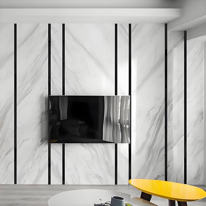 Mirror Acrylic Trim Roll, Peel and Stick Self Adhesive Wall Molding Strips 5 Rolls x 4 FT (Total 20 FT), 1.6 Inch Wide Flexible Mirror Tape for Wall Paneling (Black Mirror) - Image 9
