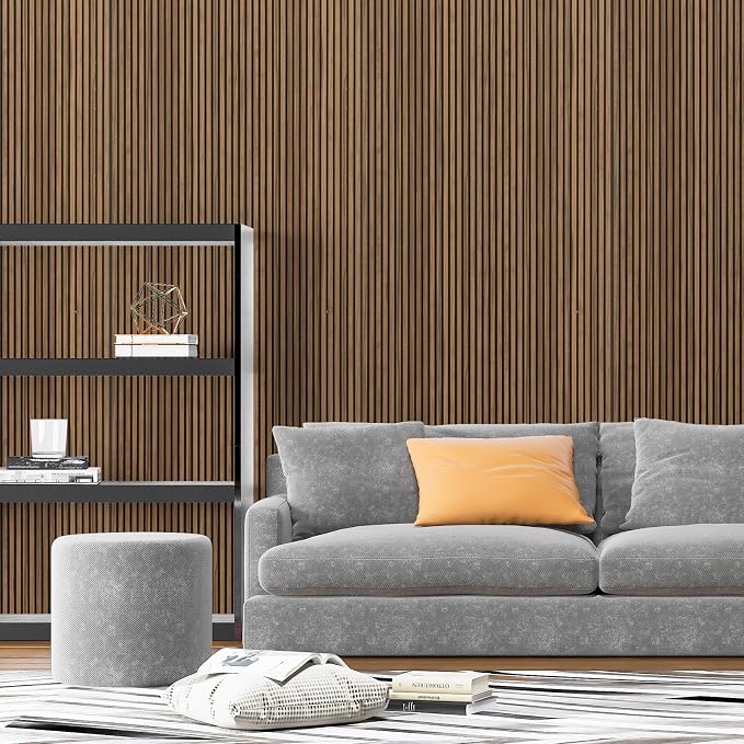 Art3d Fine Bar Design Slim Slat Wall Panel, 104 x 12 Inch, 4-Pack, Rosewood | Lightweight, Wainscoting, Waterproof, Easy to Clean, Sturdy, Glue on, Elegant Style, for Bedroom, Office, Home Improvement - Image 2