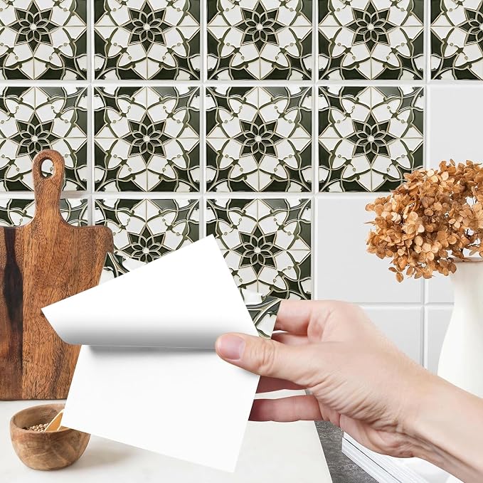Wall Tiles Peel and Stick Waterproof - 24 Pcs (6x6 Inch) Wall Stickers Backsplash Decals for Kitchen, Bathroom, Removable Self-Adhesive Vinyl Art (Multi-color12-24, 6x6 Inch) - Image 2