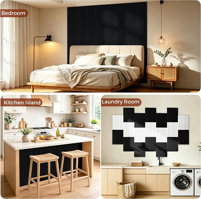 TO-TH Sound Proof Wall Panels 12 Pack Peel and Stick Acoustic Panel, Black | Self-Adhesive, Reduce Echo & Flutter, Polyester Fiber, 11.8"×15.7"×0.35", Sound Absorbing Panel for Indoor Acoustic Treatment - Image 7