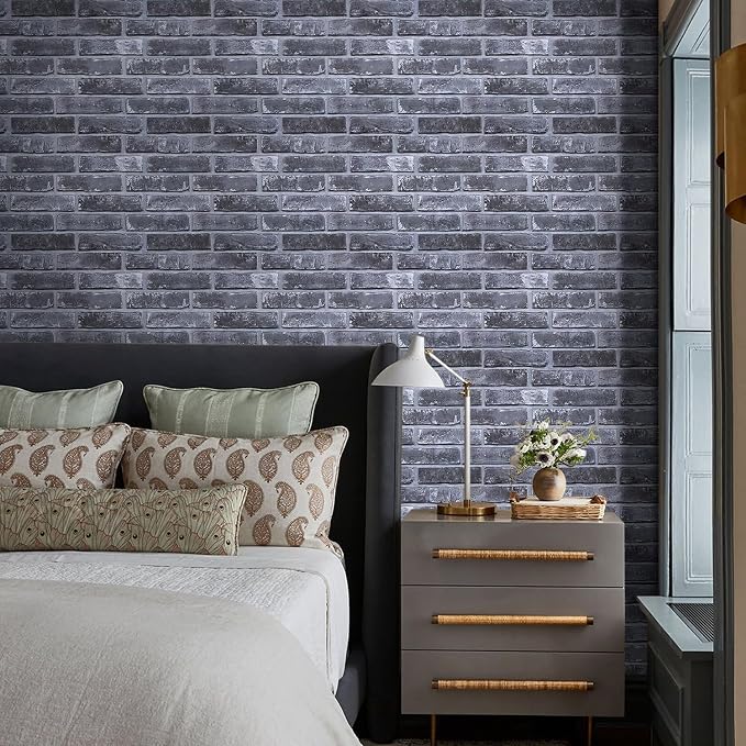 3D Faux Brick Wall Panels Peel and Stick, Designed for Quick DIY | Gray, 10 Pcs 15.7" x 11.8", Brick-Look, Ultra-Light PVC Fake Brick Wall Covering Tiles for Wall Renovation, Cover 12.9 sq ft - Image 6