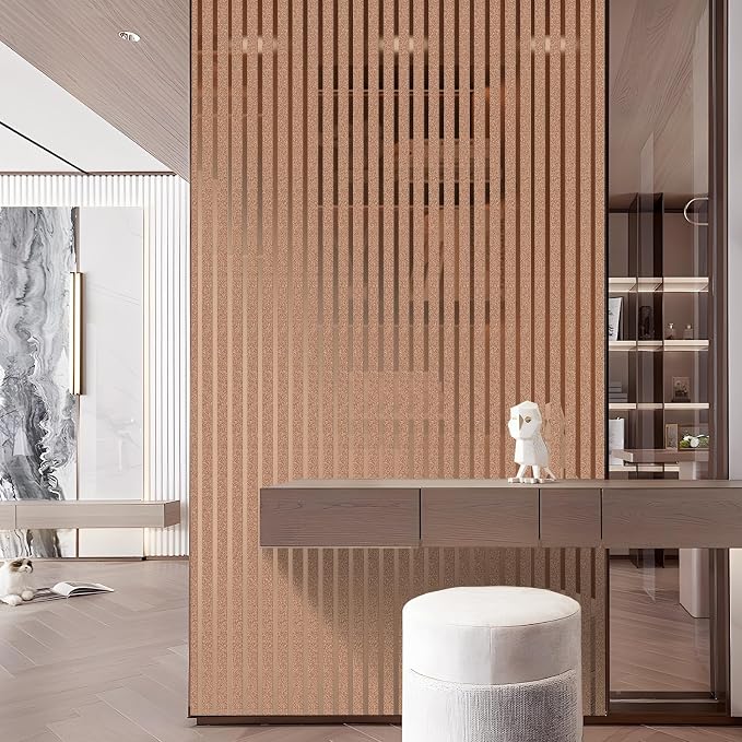 2mm Thick Peel and Stick Wallpaper Glossy Striped Texture Wall Panels | 23.62" x 110.24" Self Adhesive Contact Paper Waterproof Renter Friendly Removable Vinyl for Kitchen Office TV Accent Wall - Image 3
