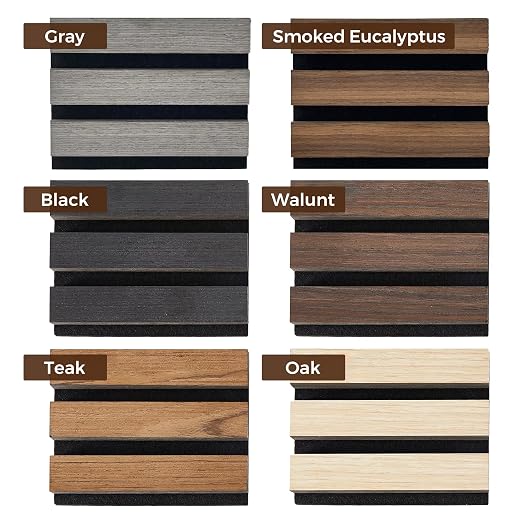Acoustic Wood Slat Panels, Soundproof Wooden Wall Panels, 3D Fluted Panel for Interior Wall Decor, Living Room, Bedroom (6 Colors, 6 * 4.7 inch) - Image 2