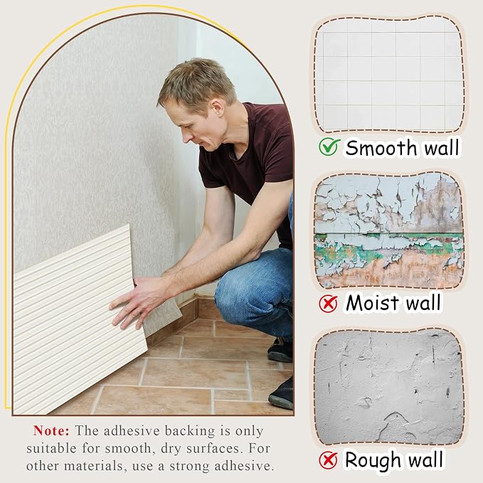 15.8 x 78.7 Inch Wall Padding for Kids, White, 1 Roll | Anti Collision Wall Padding Padded Wall Panels 3D DIY Headboard for Autism Playroom Nursery Bedroom Living Room Corner Guards - Image 5