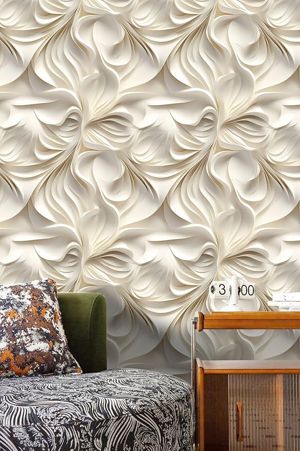 Peel and Stick Wallpaper Beige Brown Abstract Accent - Image 5