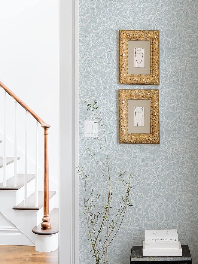 NuWallpaper by WallPops NUS4048 Saraya Peel & Stick Wallpaper, Blue - Image 2