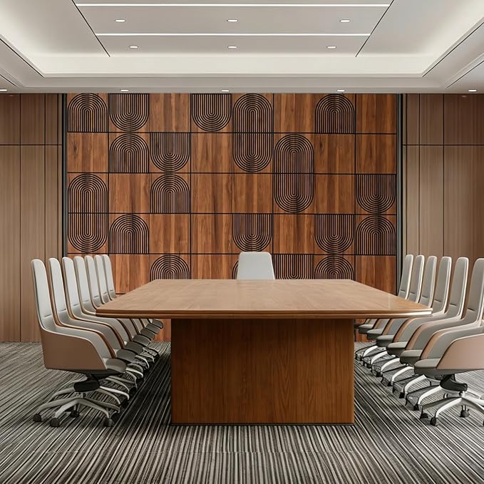 3D Wall Panels, 4-Pack 62 Sq Ft, Teak Wood Grain Peel and Stick Wall Panels, Self-Adhesive PVC Wall Paneling for Living Room, Bedroom & Accent Wall - Image 4