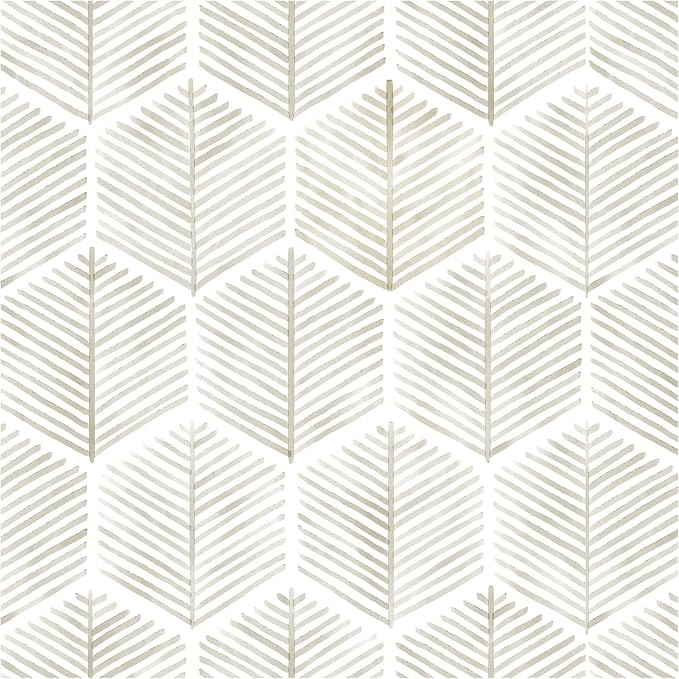 OSECAGE Geometric Peel and Stick Wallpaper Boho Contact Paper 17.3''×787'' | Modern Self Adhesive Wallpaper Removable White and Beige Wall Paper Decorative for Bedroom Bathroom Cabinets Decor Vinyl Roll by OSECAGE