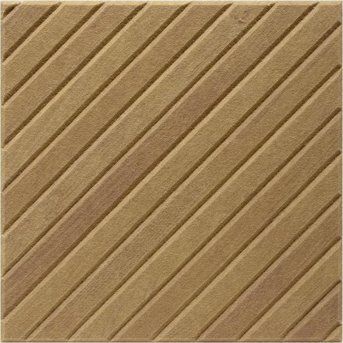 16-Pack Acoustic Wall Panels, 11.8" x 11.8" Peel and Stick PET Diagonal Slat Soundproof & Noise Cancelling Felt with 96 Adhesive Tabs, 3D Textured Sound Absorbing Panels for Home Office, Natural Oak - Image 9