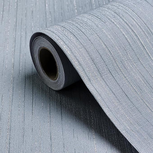 Blue Grasscloth Peel and Stick Wallpaper Texture Contact Paper A Set of 15.7" X 300" Self-Adhesive Linen Removable Wallpaper Cabinets Counter Top Liners by Biyoeepeelstickwallpaper