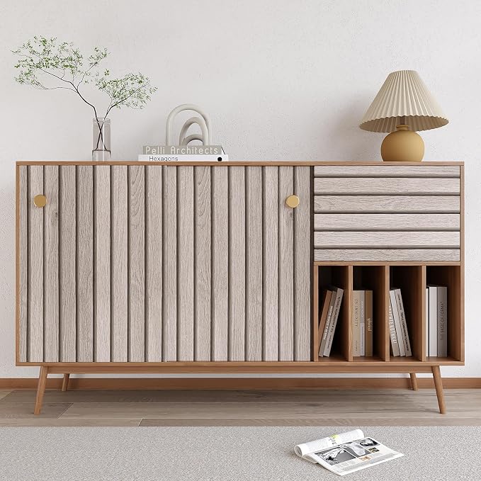 VEELIKE Rustic Grey Oak Wood Slat Wallpaper Peel and Stick Faux Wood Panel Wall Covering for Bedroom Bathroom 24''x354'' Self Adhesive Removable Woods Grain Contact Paper for Accent Walls Kitchen - Image 7
