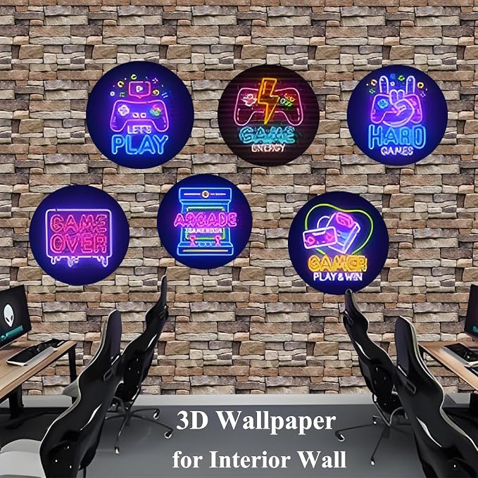 3D Wall Panels Peel and Stick, 10PCS Self-Adhesive Brick Wallpaper | Waterproof, 11.8" x 11.8", PVC,Wall Panel, Brick Stone for Living Room,Lobby Bedroom Office Interior Decoration - Image 7