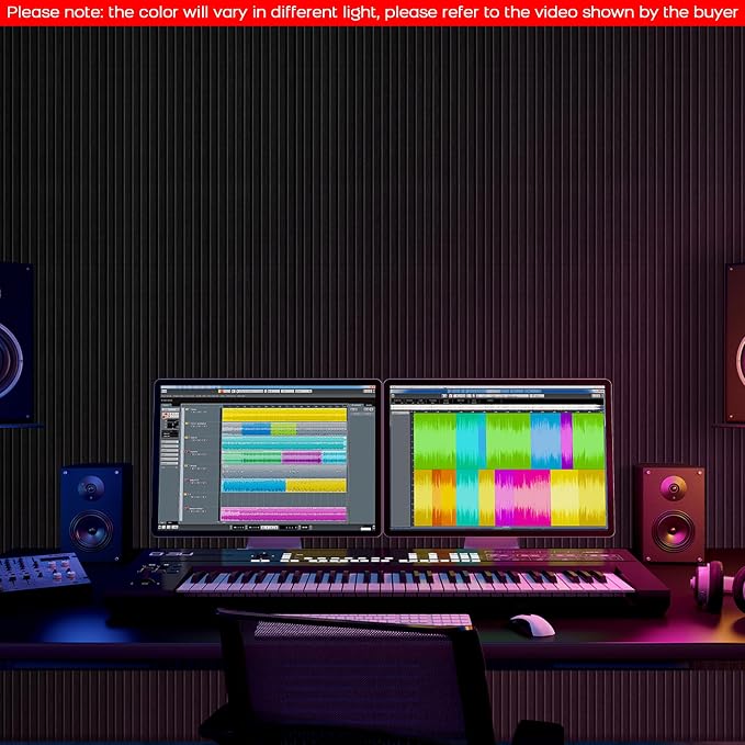 BUBOS 4-Pack Acoustic Panels 47.2"x23.6", Peel & Stick Sound Wall Panels | Self-Adhesive, Marble Pattern Decor Sound Wall Panels, Large Coverage for Studio Office Home - Image 9