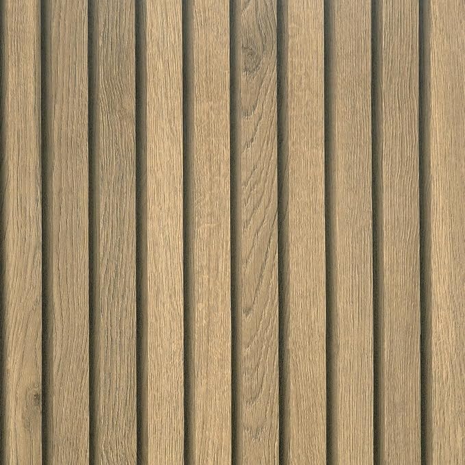 VEELIKE Natural Light Oak Wood Slat Peel and Stick Wallpaper Wood Panel Wallpaper for Accent Walls 24''x118'' Waterproof Self Adhesive Slat Wall Covering for Living Room Dining Room Bedroom Office by VEELIKE