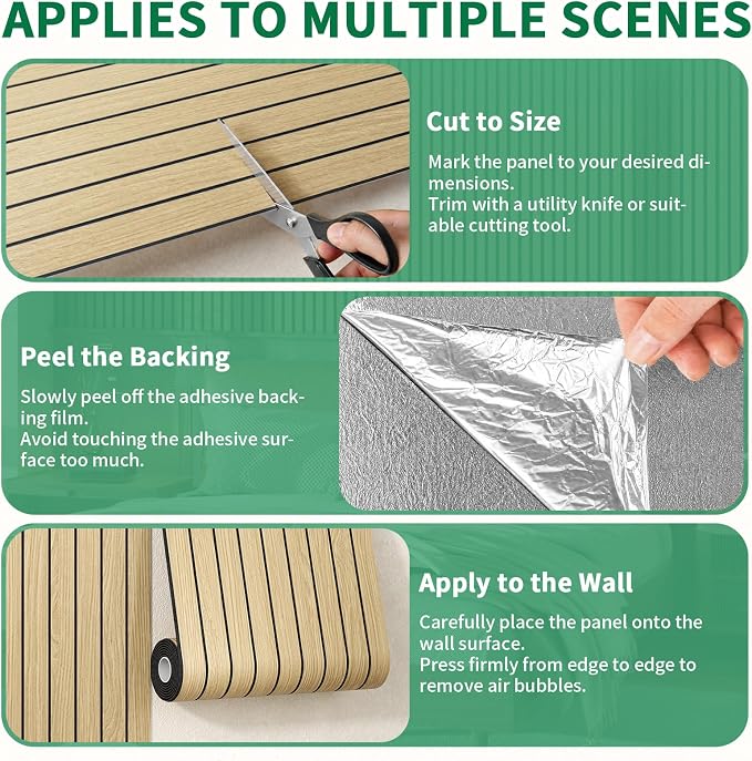 Peel and Stick Wood Wall Panel Roll - Image 6