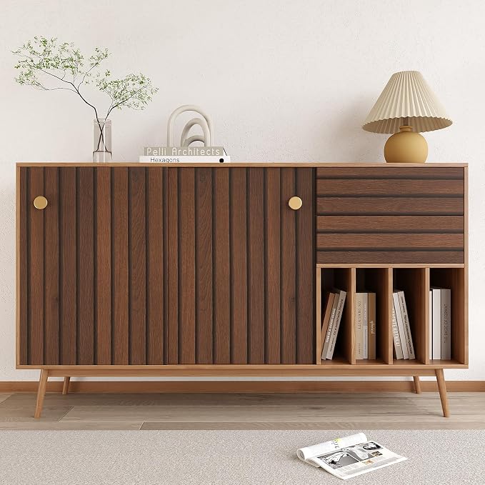 VEELIKE Walnut Wooden Slat Wallpaper Peel and Stick Waterproof Dark Wood Contact Paper for Walls 15.7''x118'' Self Adhesive Removable Faux Wood Slats Wall Panel Wallpaper for Bedroom Accent Wall Décor - Image 7
