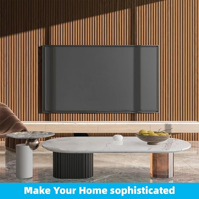 Art3d Wood Slat Wall Panels, Fluted MDF, 6-Pack, 94.6 x 7.4 in,Teak | 3D Textured Panels for Accent Walls, Ideal for Living rooms, Bedrooms, Offices, Entryways and Studios - Image 8