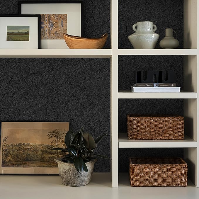 Dark Grey Peel and Stick Self Adhesive Wallpaper Countertop Contact Paper | Removable Waterproof Bathroom 15.7" X 393.7" Kitchen Vinyl Wrap for Cabinet Countertops Wall Counter Top Paper - Image 6