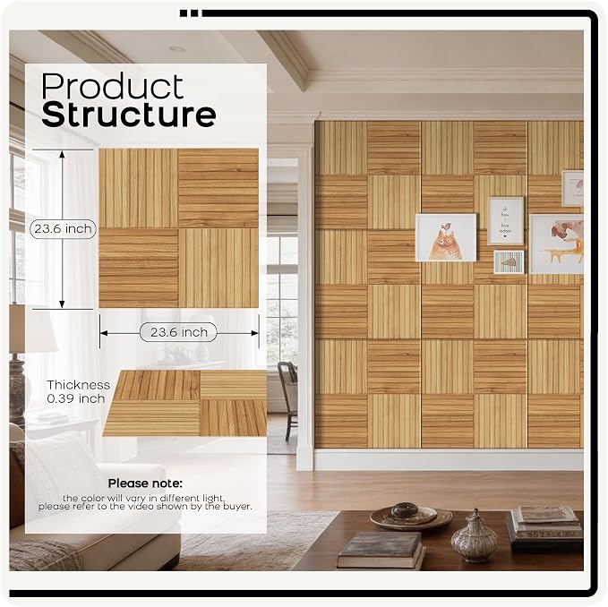BUBOS 6 Pack Art Acoustic Wall Panels,70.8”x47.2”Self Adhesive for Home Decor | Peel and Stick, for Home Office, Studio & Wall Decor Sound Treatment, Wall Panels for Noise Reduction & Stylish Room - Image 2
