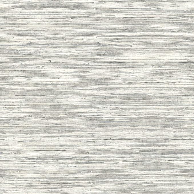 RoomMates RMK11078WP Light Gray Faux Grasscloth Non-Textured Peel and Stick Wallpaper by RoomMates