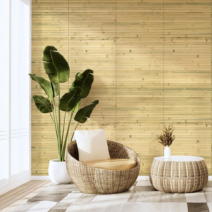 Art3d 12 x 96 in Pole Wrap Natural Bamboo Wall Panel, 1-Pack, Natural | Renewable Raw Board, Waterproof, No Emission, Wear-Resistant, Freely Cuttable, Stylish Wall Decor for Bedroom and Office - Image 9