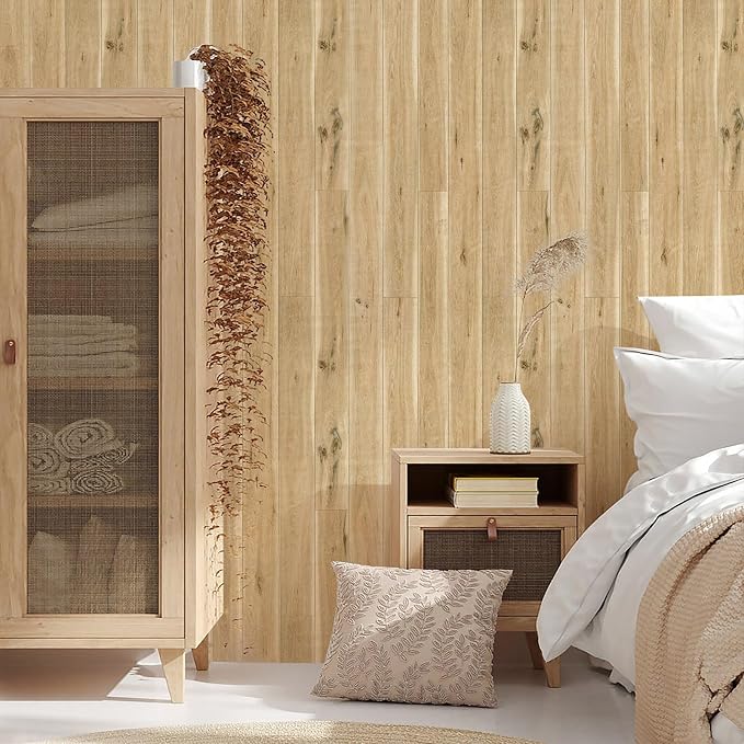 Yun-aeon Realistic Wood Peel and Stick Wallpaper 17.7"x300" Contact Paper Wood Grain Self-Adhesive Film Waterproof & Removable Wallpaper Decorative Vinyl for Kitchen Countertops Cabinets - Image 9