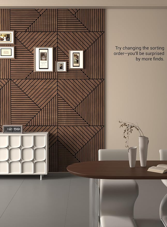 6Pcs Peel and Stick Wood Panels Decor Acoustic Wall Panels | 0.4" Thick, Polyester Fiber Core with Wood Veneer, Easy to Cut and Install,covers 46 sq.ft - Image 5